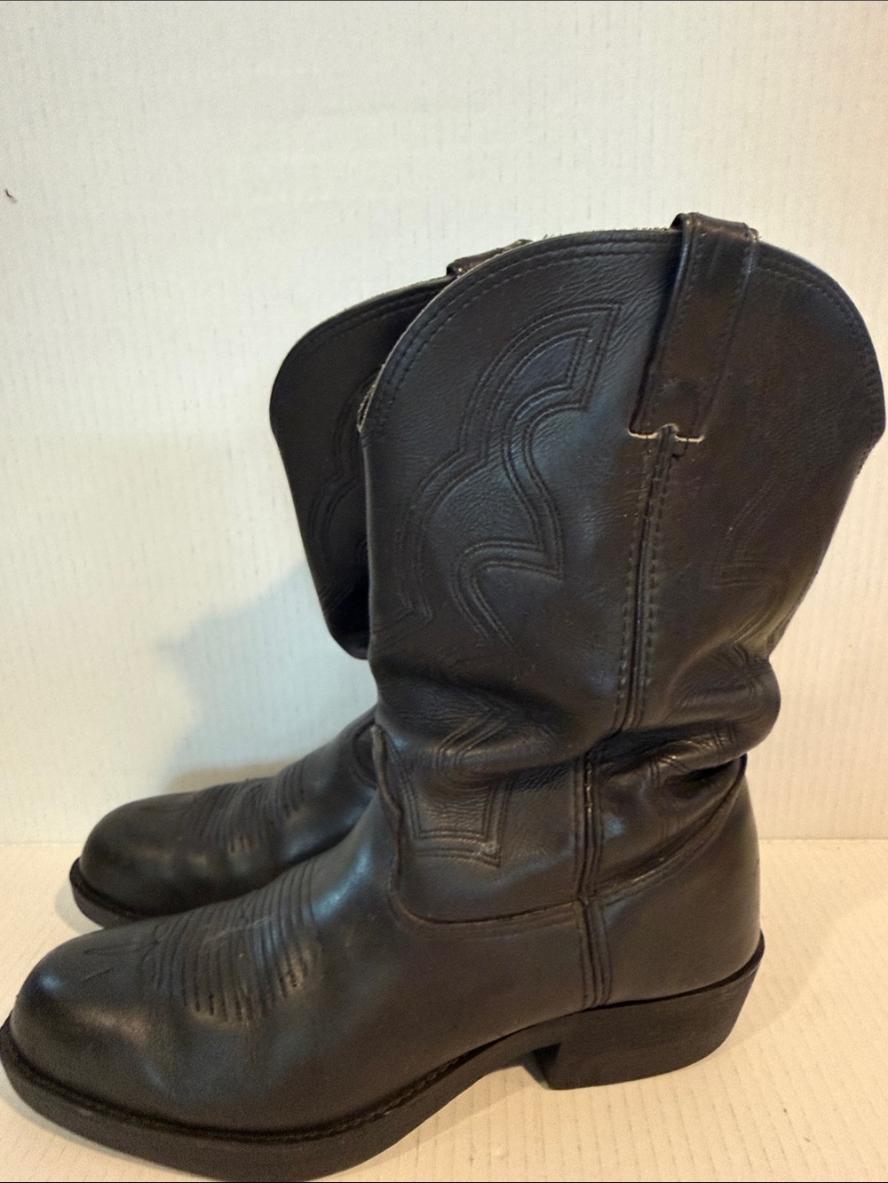 Durango Men’s Black Cowboy Western Boots (sz 10-1/2) - Picture 2 of 5